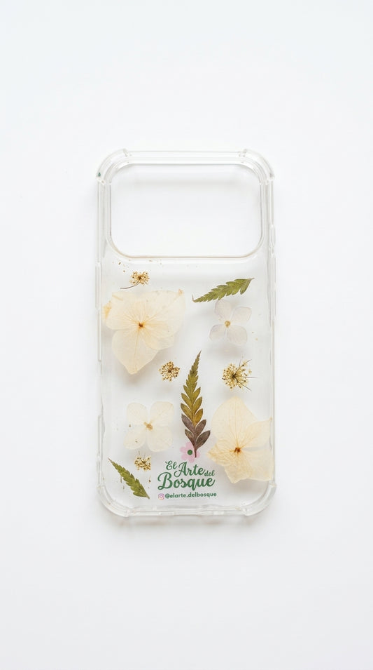 Case iPhone 17 Pro · Todo blanco
