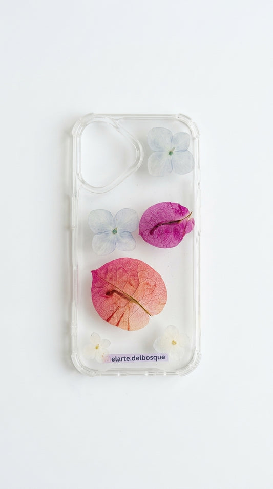 Case iPhone 17 · Buganvilia y lila